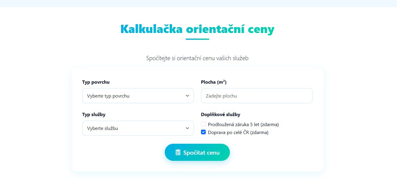 Cistefasady.cz – prezentacni web a lead funnel náhled 3