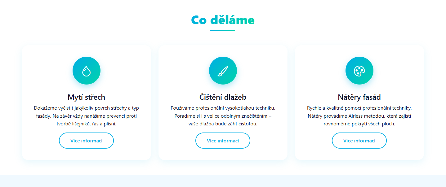 Cistefasady.cz – prezentacni web a lead funnel náhled 2
